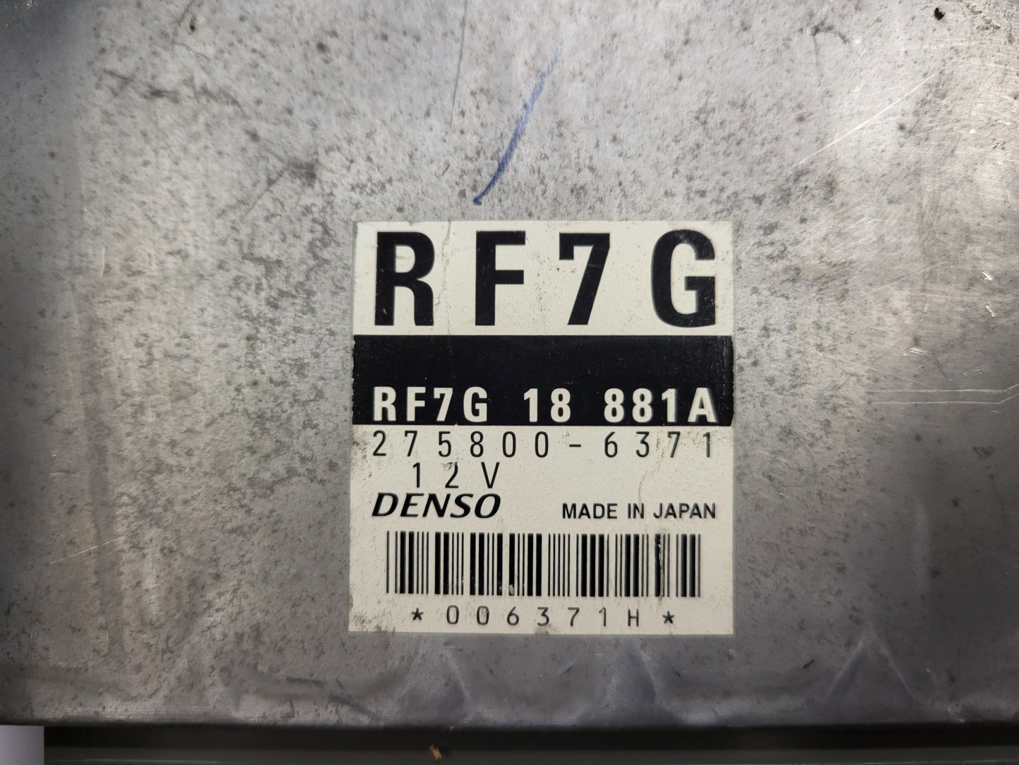 Mazda 6 2.0 ECU / RF7G / 275800-6371 / RF7G18881A / DENSO