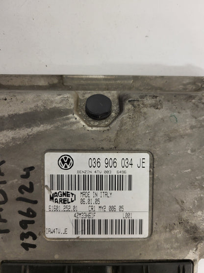 SKODA FABIA ECU / 036906034JE / IAW 4MV.GC / 61600.252.01 / MAGNETI MARELLI