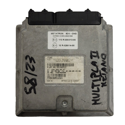 FIAT MULTIPLA BIPOWER ECU / 55196522 / 4100105 / C601 / METATRON