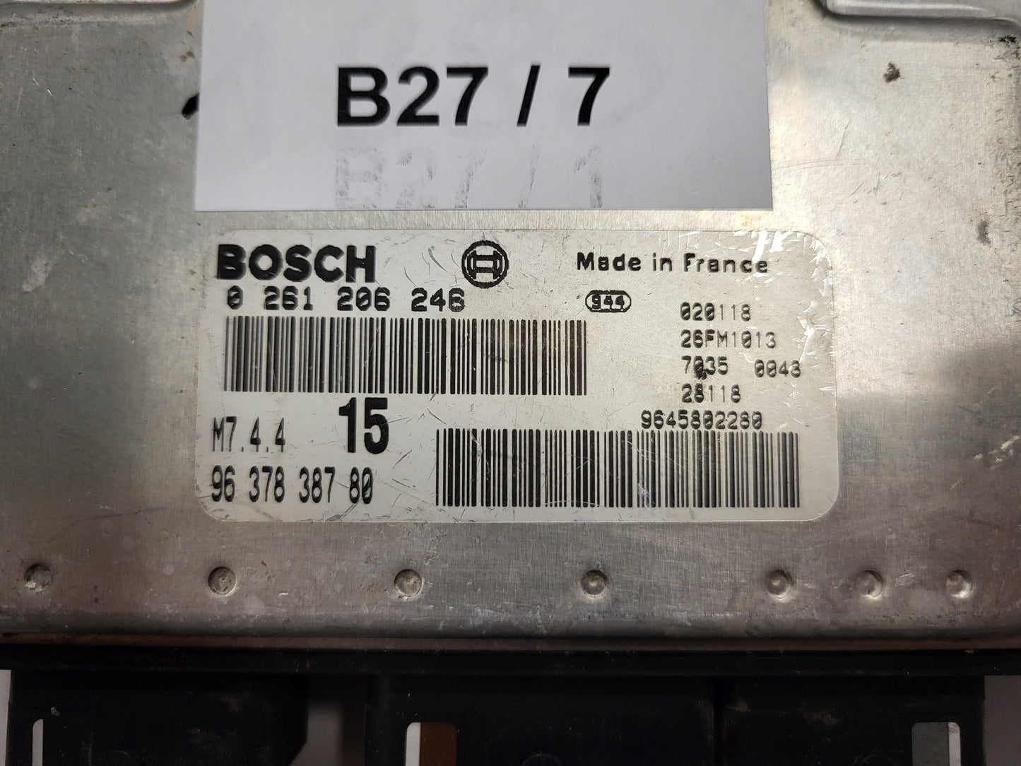 Peugeot Citroen ECU / 0261206246 / M7.4.4 / 9637838780 / BOSCH