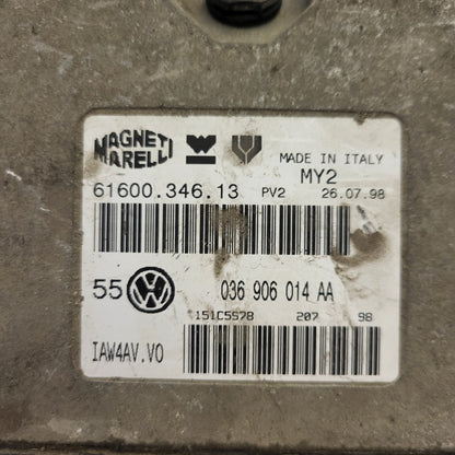 VW GOLF 4 ECU / 036906014AA / 61600.346.13 / IAW 4AV.V0 / MAGNETI MARELLI