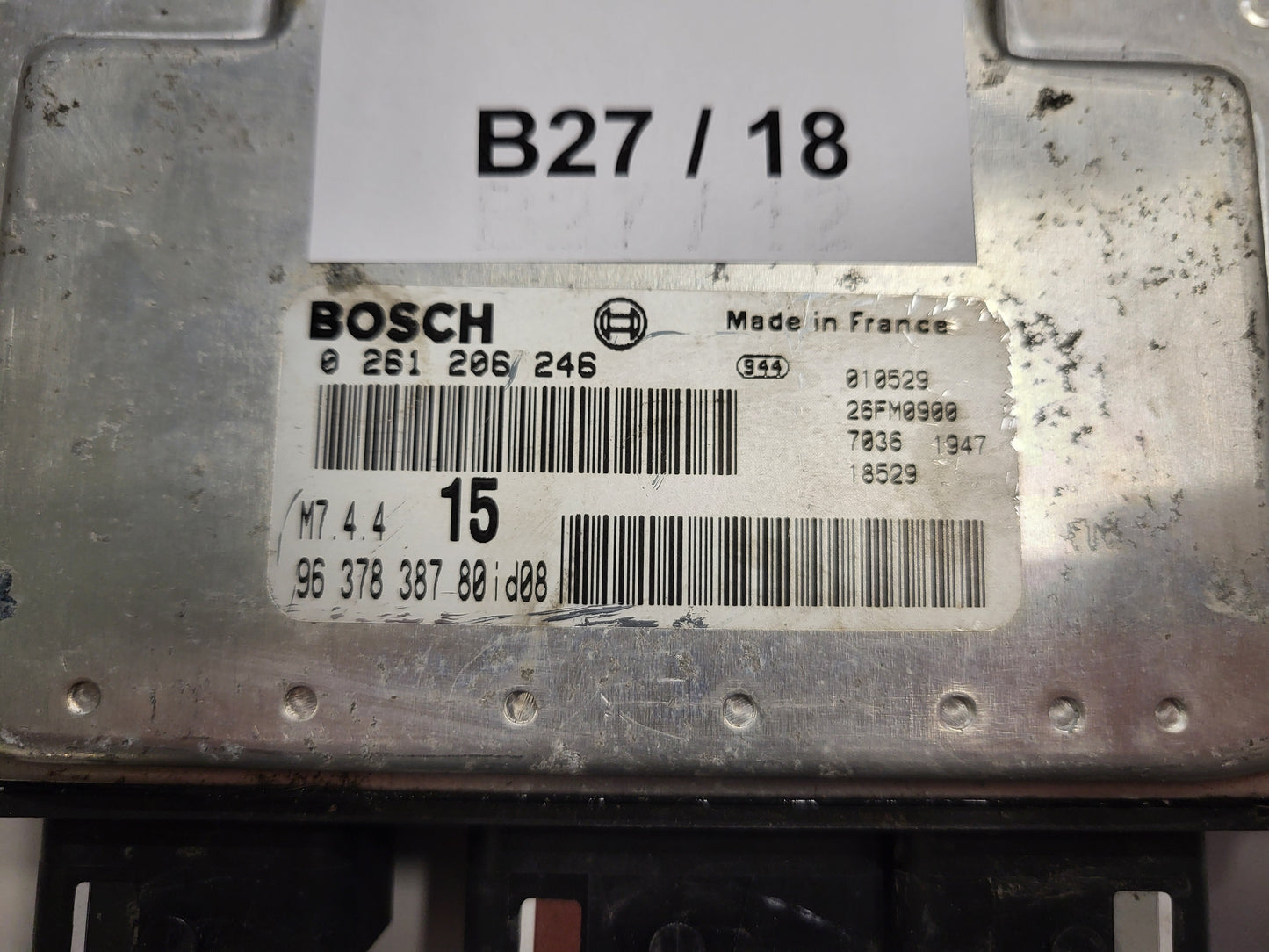 Peugeot Citroen ECU / 0261206246 / M7.4.4 / 9637838780 / BOSCH
