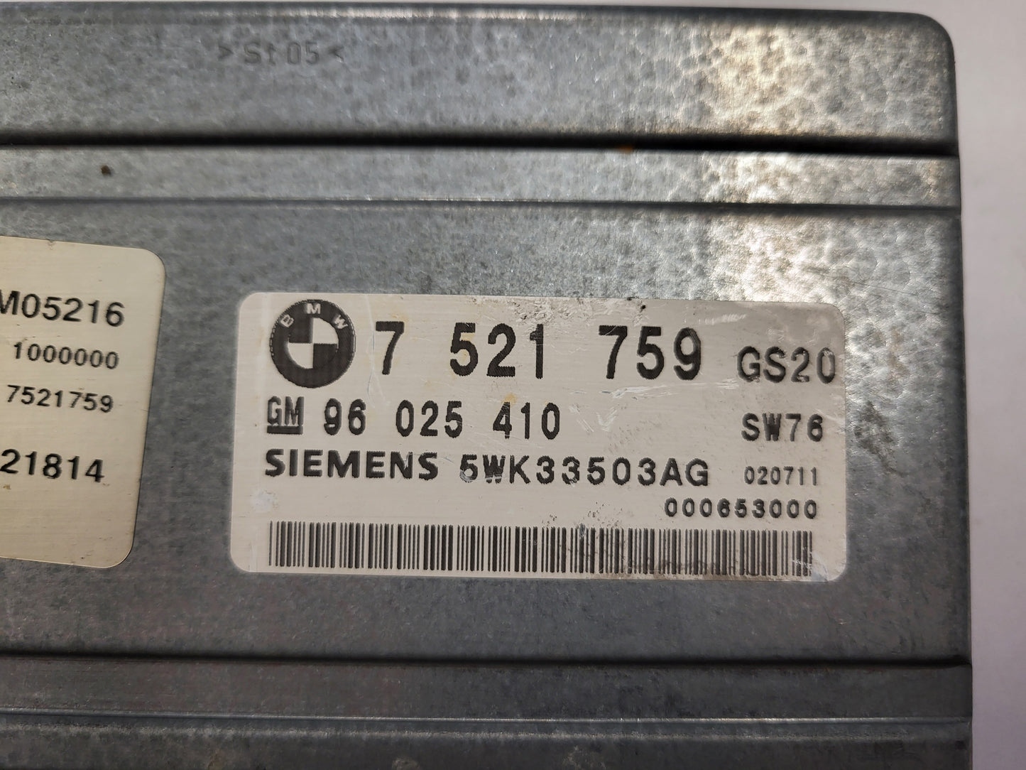 BMW GEARBOX ECU / 7521759 / 5WK33503AG / SIEMENS