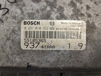 ALFA 147 ECU / 0281010332 / 55185365 / BOSCH