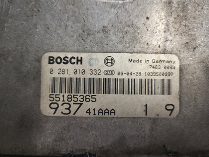 ALFA 147 ECU / 0281010332 / 55185365 / BOSCH