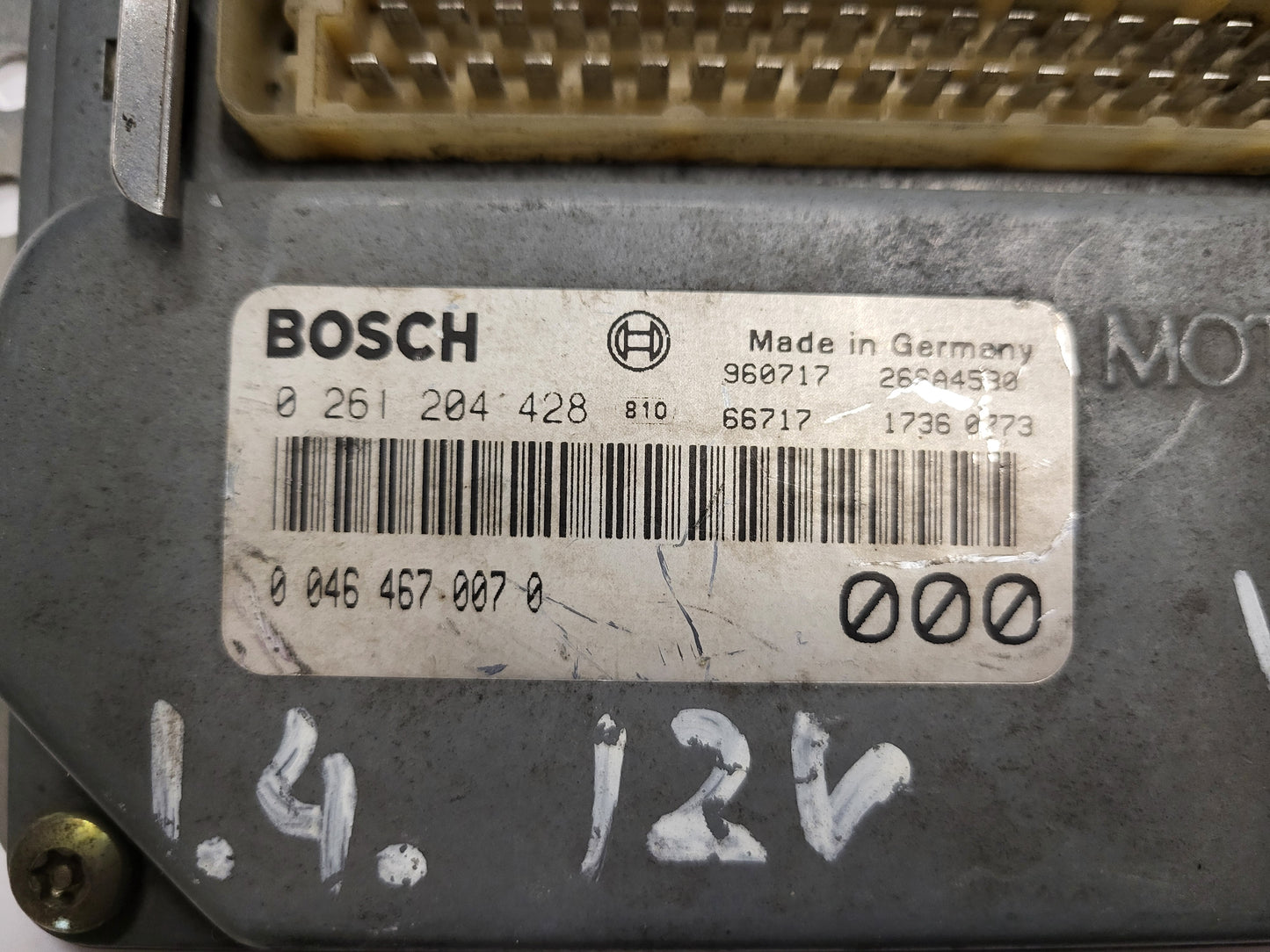 LANCIA Y DELTA ECU / 0261204428 / 00464670070 / BOSCH