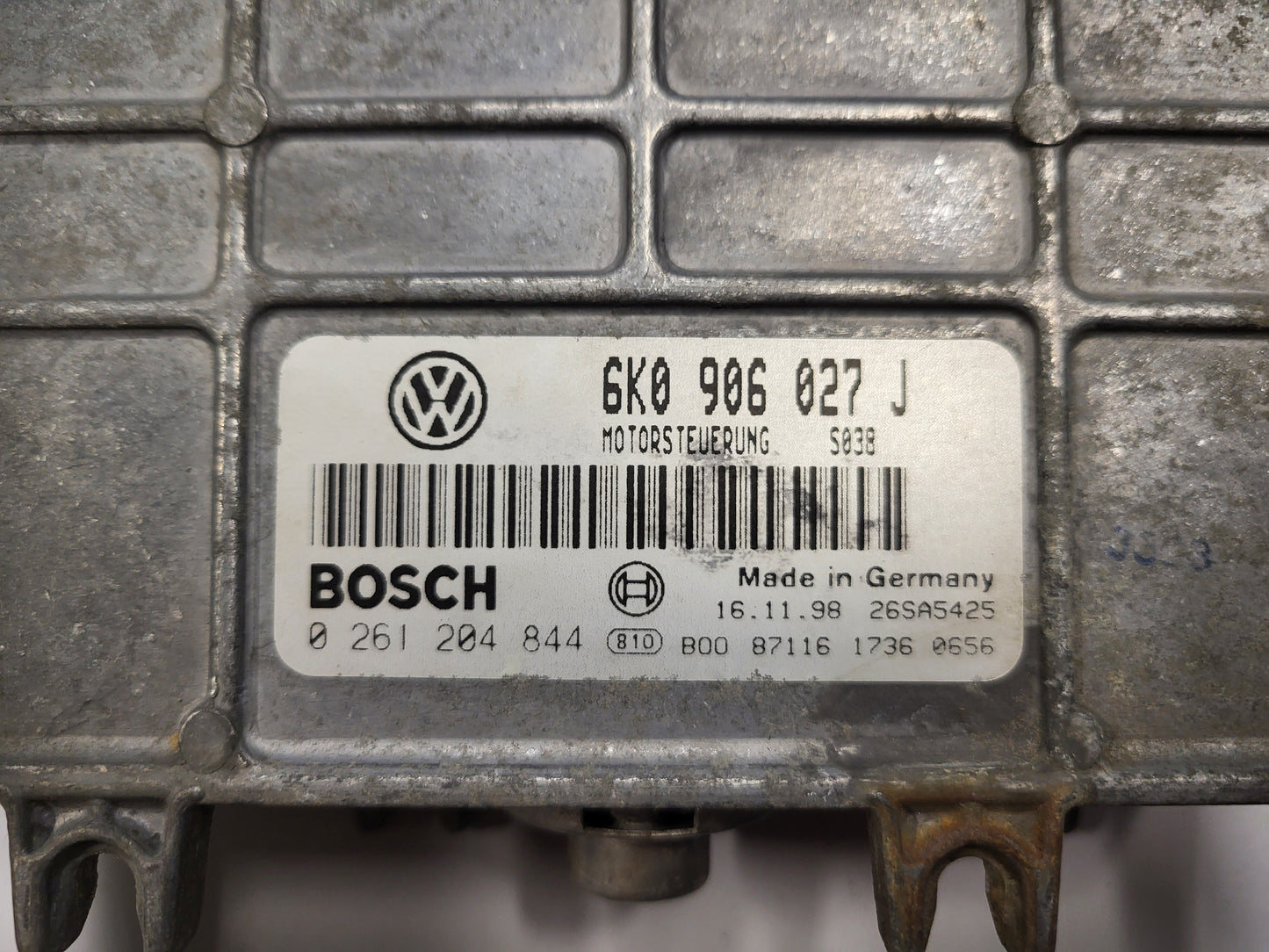 VW SEAT ECU / 6K0906027J / 0261204844 / BOSCH