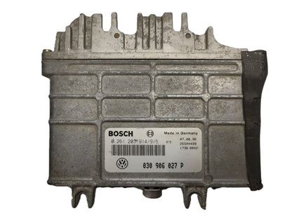 VW POLO 6N ECU / 030906027P / 0261203914/915 / BOSCH - B28-16 - 1