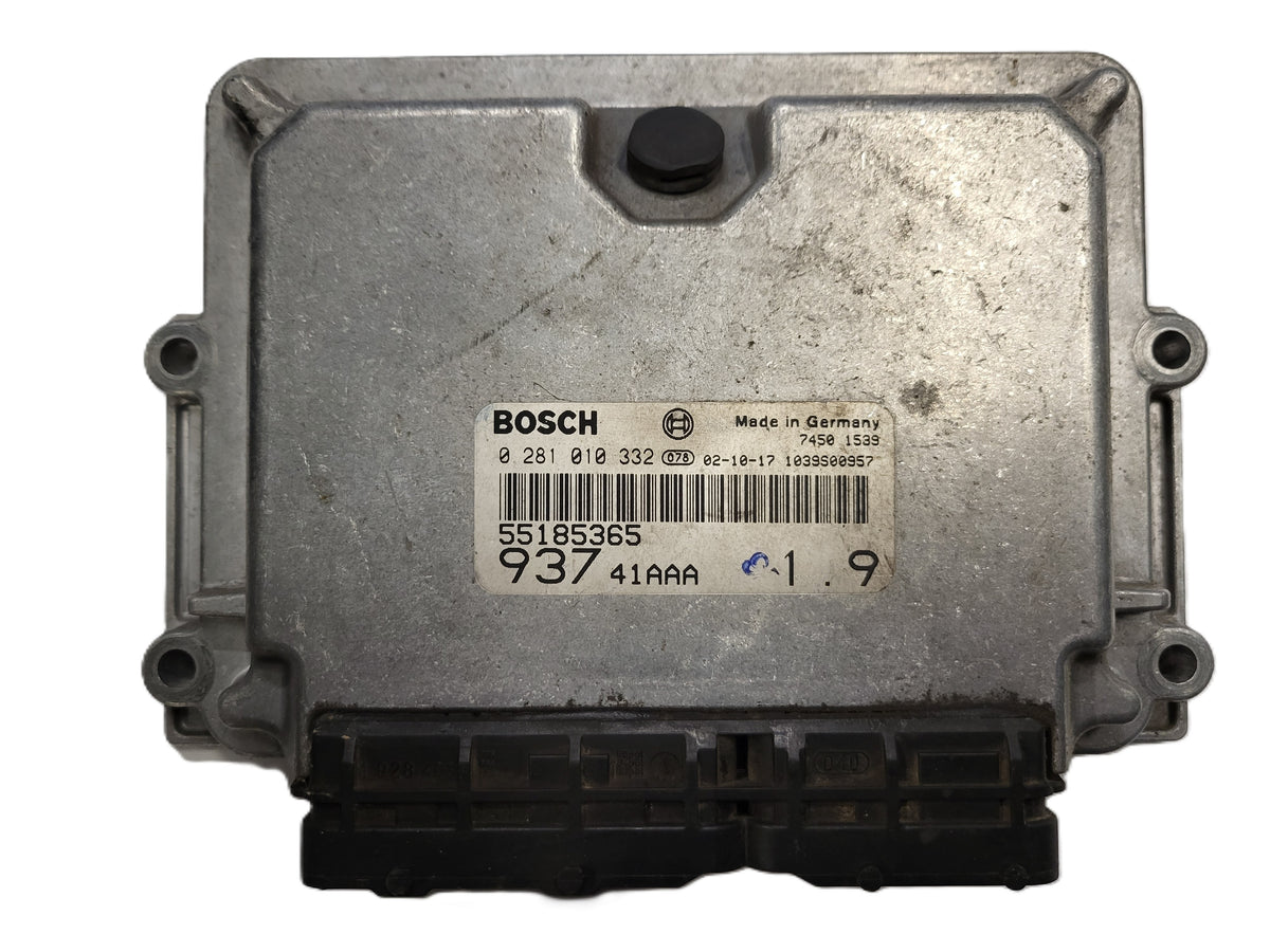 ALFA 147 ECU / 0281010332 / 55185365 / BOSCH - B28-22 - 1