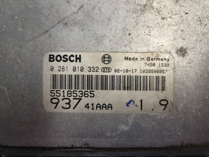 ALFA 147 ECU / 0281010332 / 55185365 / BOSCH