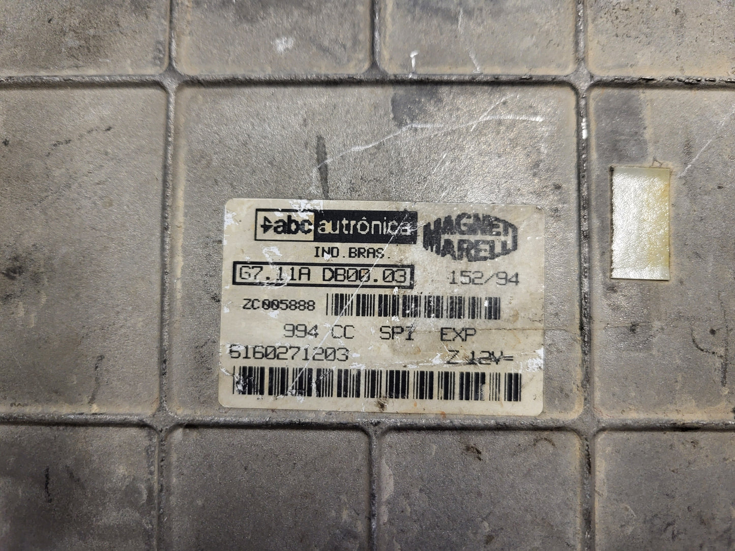 Fiat Uno ECU / G7.11A / 6160271203 / MAGNETI MARELLI