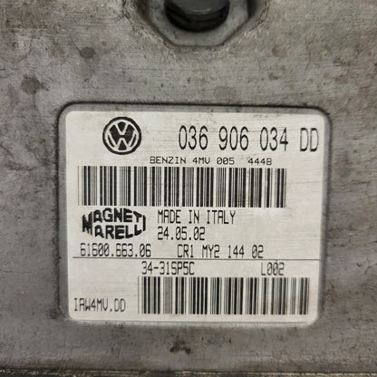 VW POLO ECU / 036906034DD / IAW 4MV.DD / 61600.663.06 / MAGNETI MARELLI