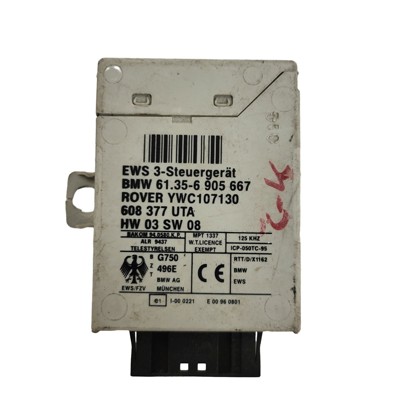 BMW E46 E39 X5 MINI ROVER 75 IMMOBILIZER ECU / YWC107130 / 61.35-6 905667