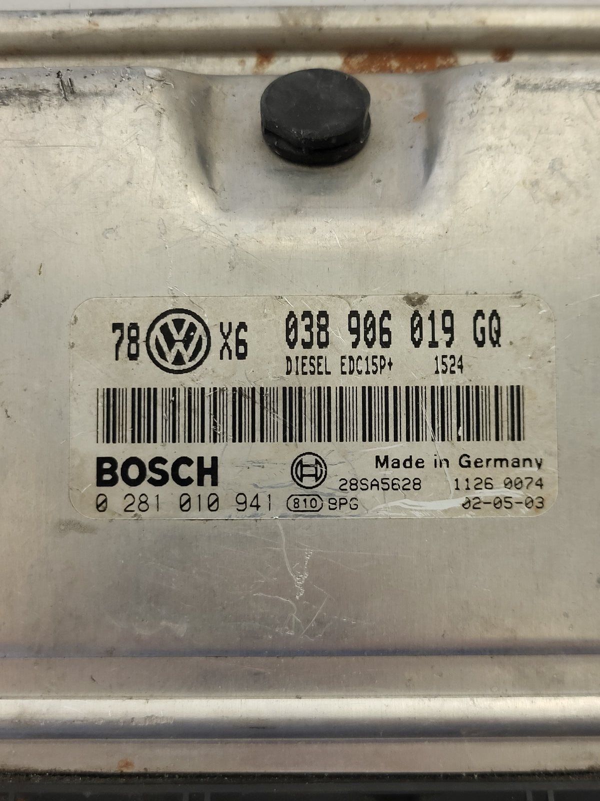 VW PASSAT ECU / 038906019GQ / 0281010941 / EDC15P+ / 038906019G / BOSCH - B29-14 - 2