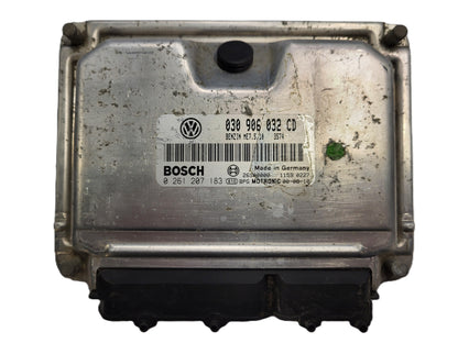 VW POLO ECU / 030906032CD / 0261207183 / ME7.5.10 / 26SA0000 / BOSCH