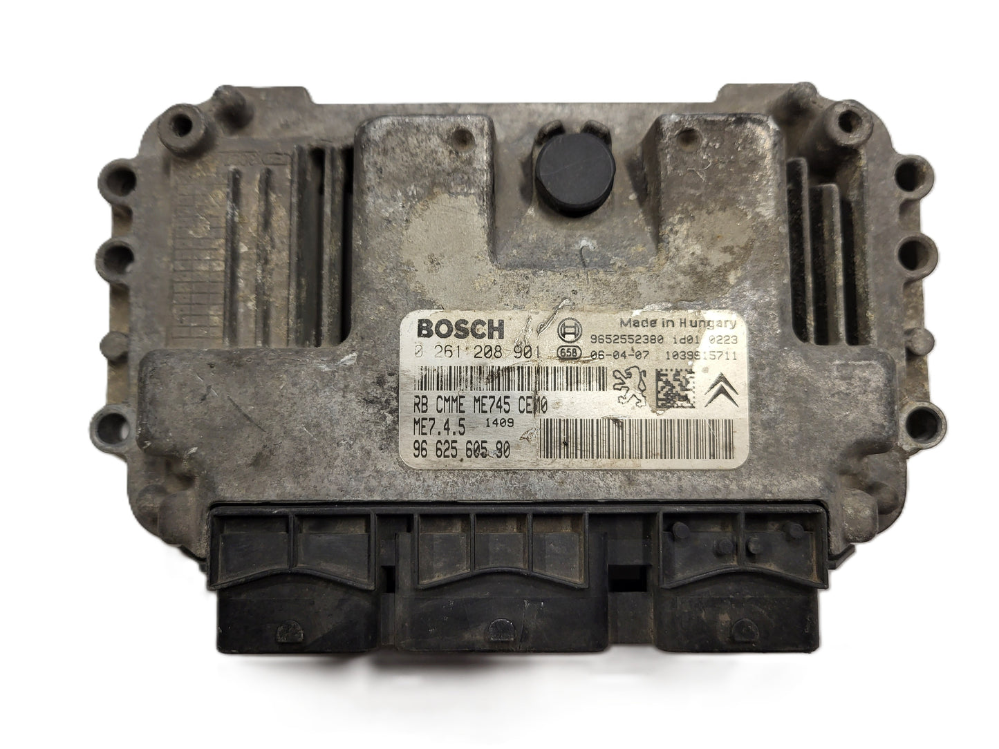 Peugeot 206 ECU / 0261208901 / 9662560580 / ME7.4.5 / 7.4.5 / BOSCH