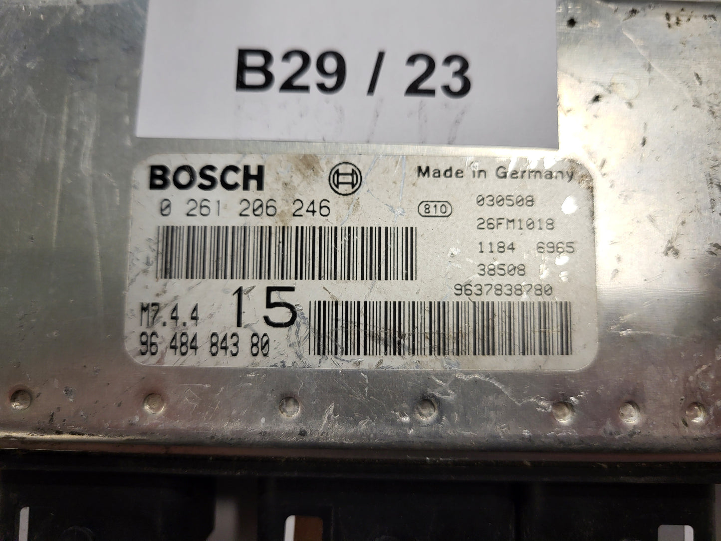 Peugeot Citroen ECU / 0261206246 / M7.4.4 / 9637838780 / BOSCH