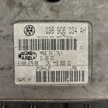 SEAT IBIZA ECU / 036906034AH / IAW 4MV.AH / 61600.679.08 / MAGNETI MARELLI