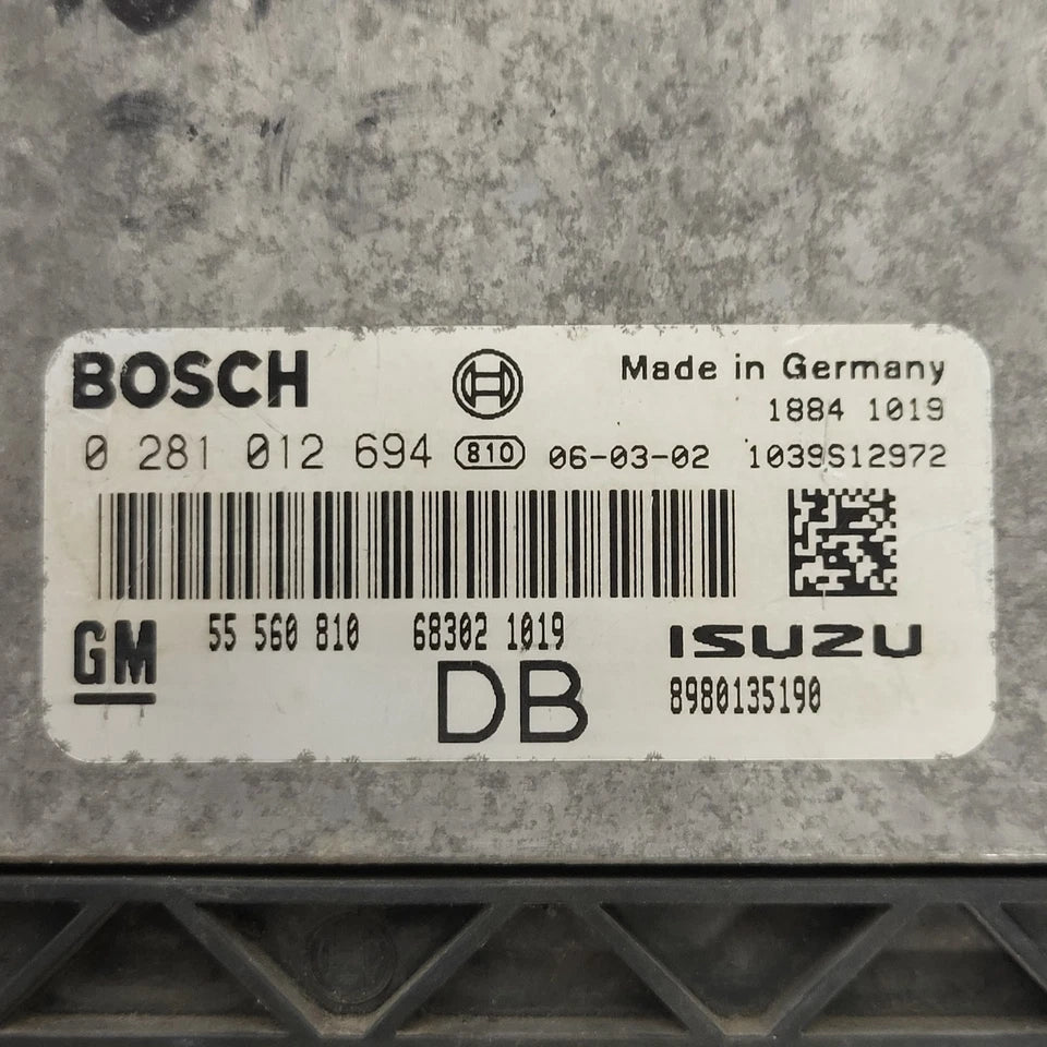 OPEL ASTRA H ECU / 0281012694 / 55560810 / DB / BOSCH - B30-08 - 2