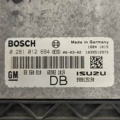 OPEL ASTRA H ECU / 0281012694 / 55560810 / DB / BOSCH - B30-08 - 2