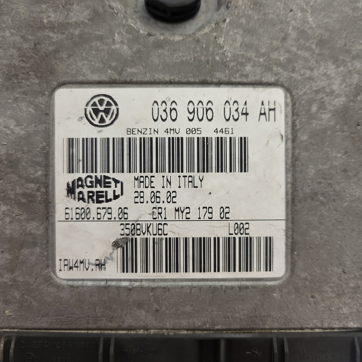 SEAT IBIZA ECU / 036906034AH / IAW 4MV.AH / 61600.679.08 / MAGNETI MARELLI