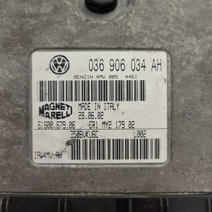 SEAT IBIZA ECU / 036906034AH / IAW 4MV.AH / 61600.679.08 / MAGNETI MARELLI