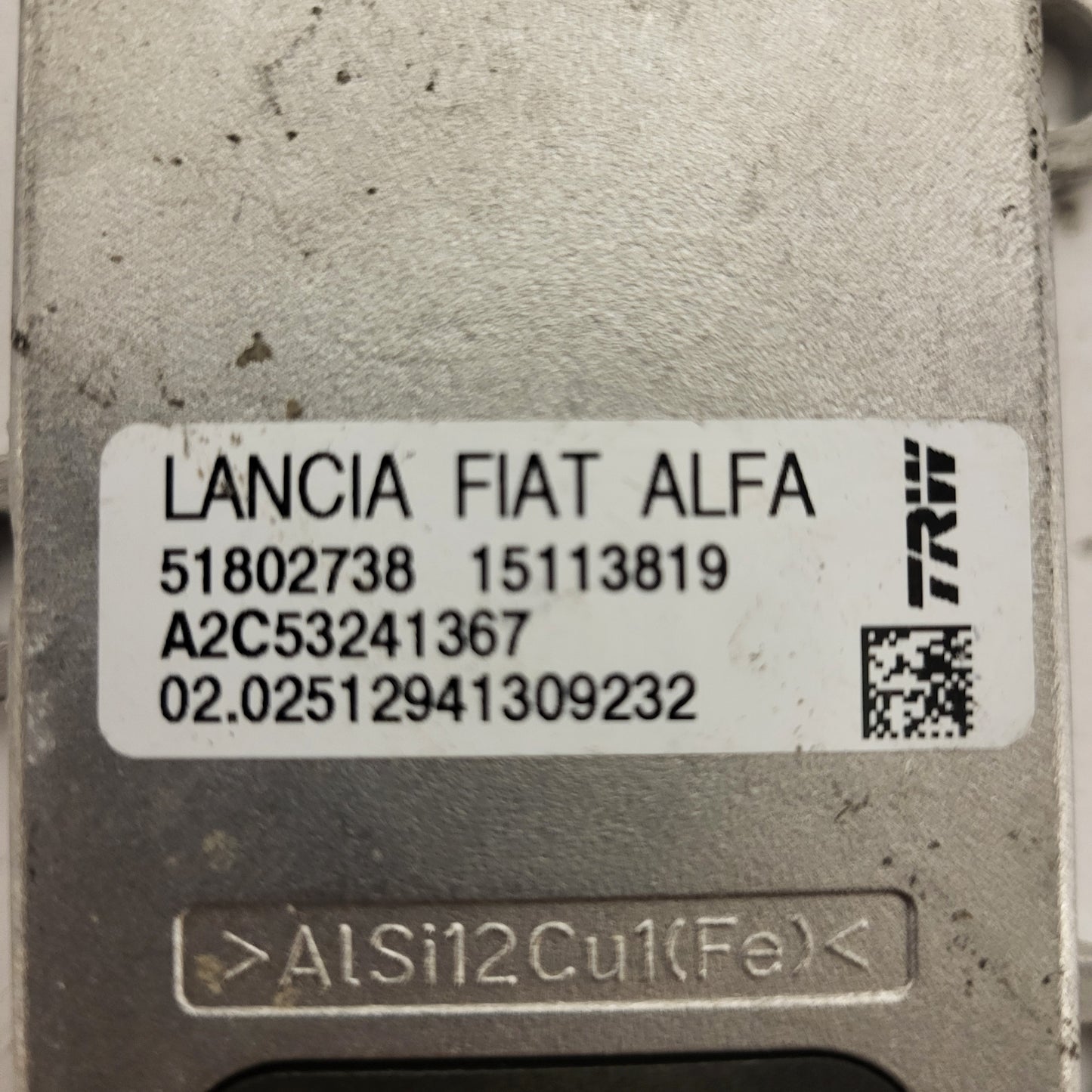 FIAT ALFA LANCIA ESP SENSOR / 51802738 / A2C53241367 / TRW