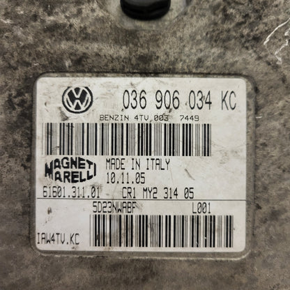 VOLKSWAGEN SEAT ECU / 036906034KC / IAW 4TV.KC / 61601.311.01 / MAGNETI MARELLI