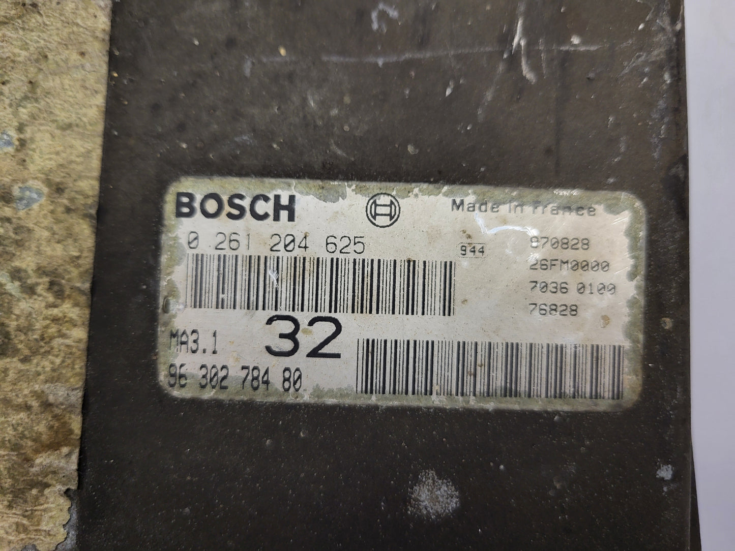 PEUGEOT CITROEN 106 SAXO ECU / 0261204625 / 9630278480 / MA3.1 / BOSCH