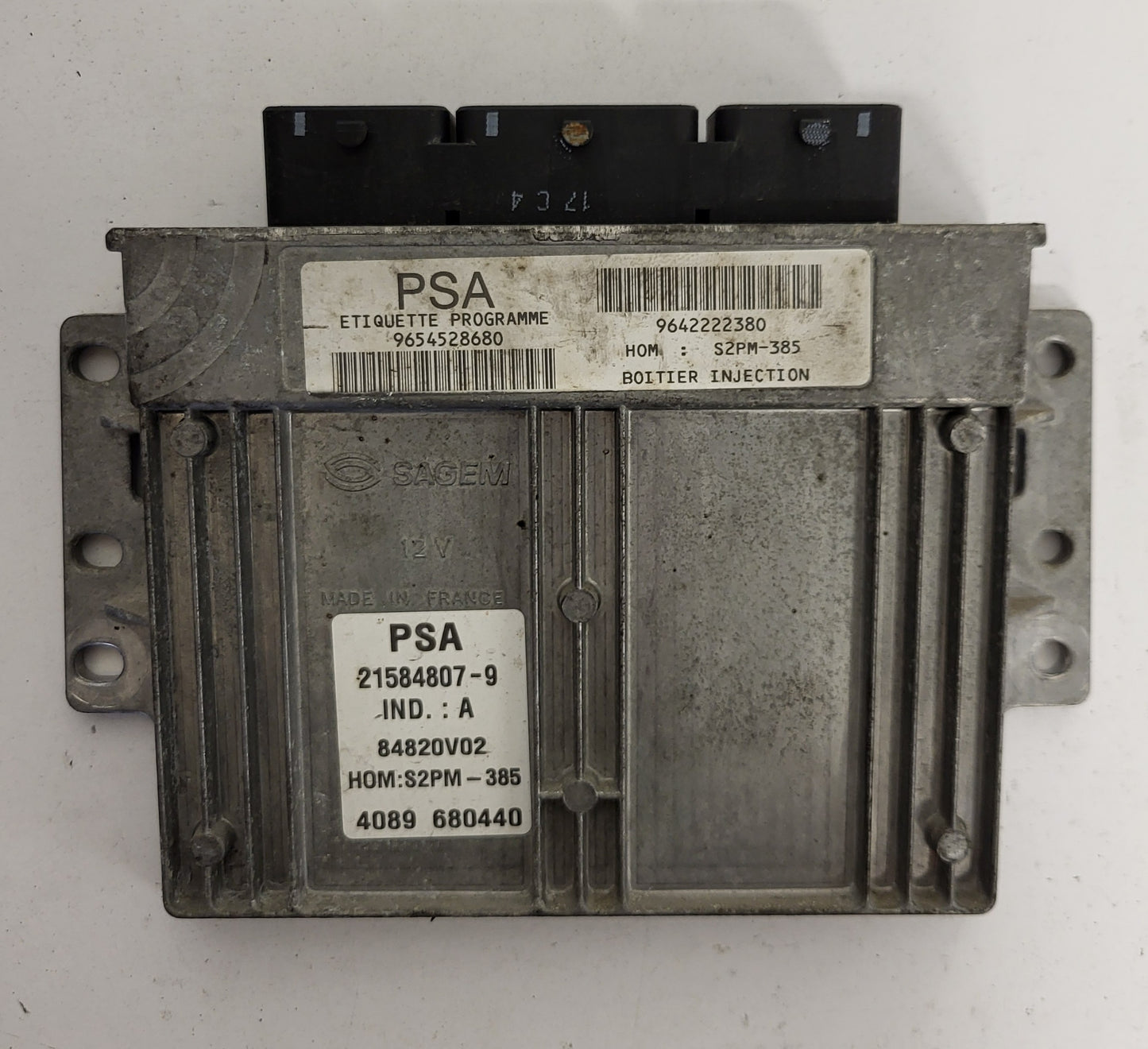 PEUGEOT CITROEN ECU / 21584807-9 / 9654528680 / 9642222380 / S2PM-285 / SAGEM