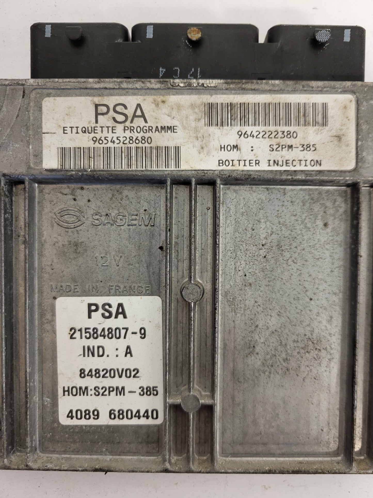 PEUGEOT CITROEN ECU / 21584807-9 / 9654528680 / 9642222380 / S2PM-285 / SAGEM