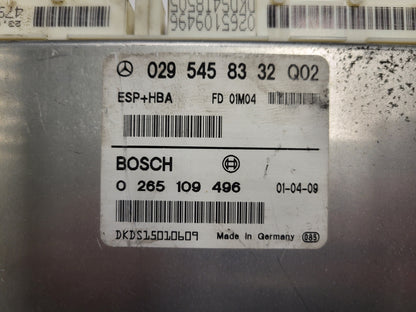 Mercedes a class ecu / 0295458332 / 0265109496 / bosch