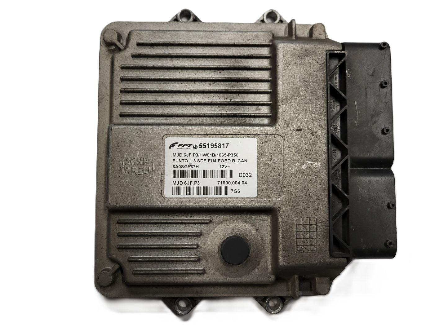 FIAT PUNTO ECU / MJD 6JF.P3 / 55195817 / HW1BM / 71600.053.00 / MAGNETI MARELLI