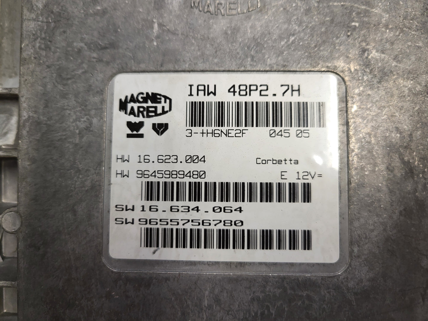 Citroen C2 1.1 ECU / IAW 48P2.7H / 9645989480 / 955756780 / MAGNETI MARELLI