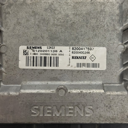 RENAULT ECU / S120201105 / S120201105A / SIM32 / 8200417597 / 8200400246