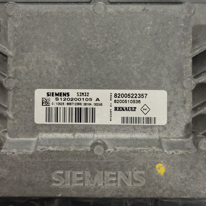 Renault Clio 3 ECU / S120200105A / 8200522357 / 8200510536 / SIM32 / S120200105