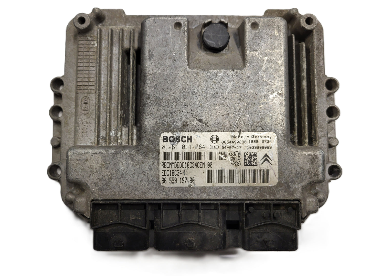 PEUGEOT CITROEN ECU / 0281011784 / 9655919780 / 9654490280 / EDC16C34 / BOSCH