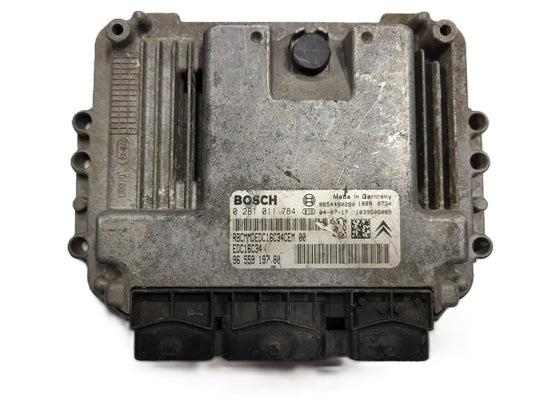 PEUGEOT CITROEN ECU / 0281011784 / 9655919780 / 9654490280 / EDC16C34 / BOSCH
