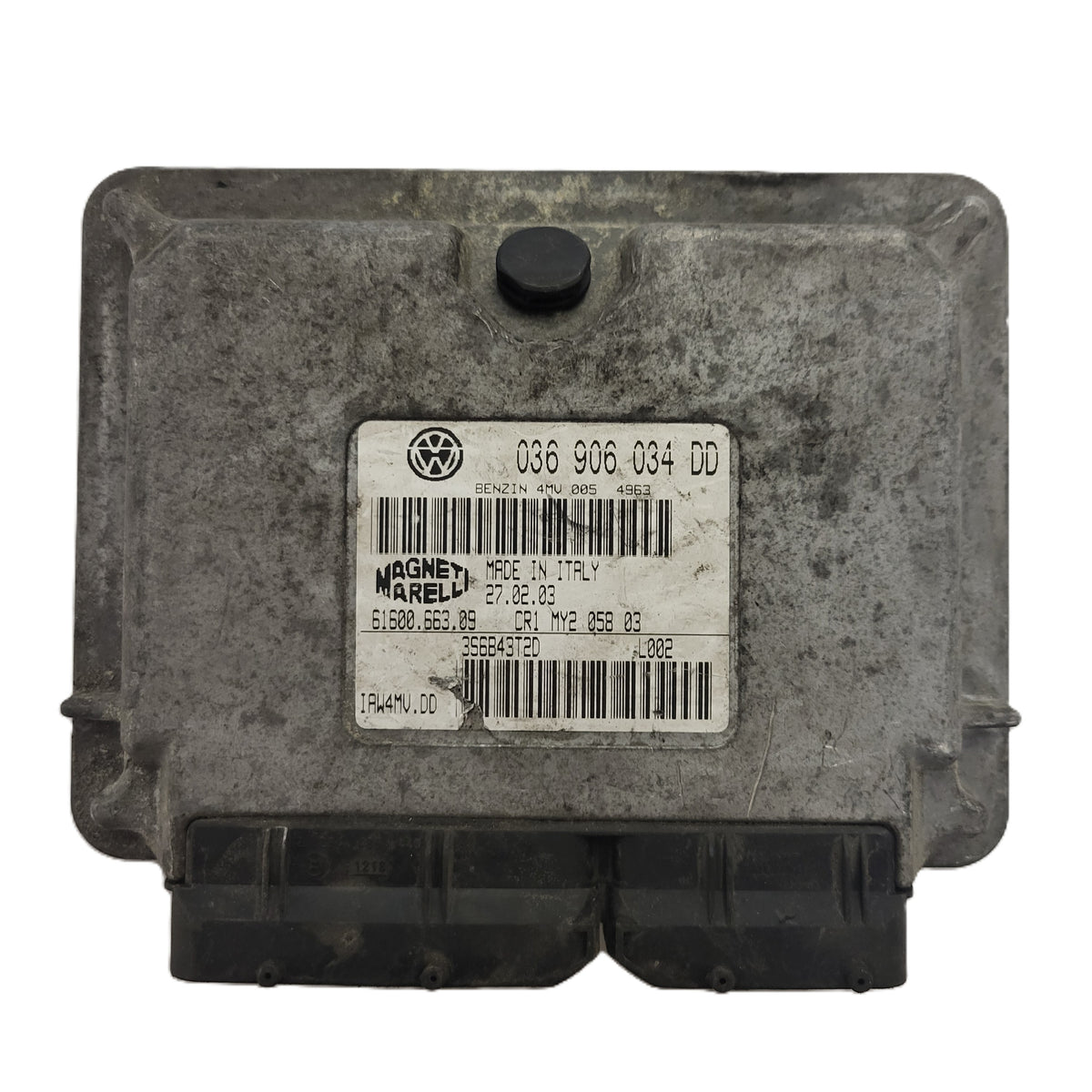 VW POLO ECU / 036906034DD / IAW4MV.DD / 61600.663.09 / MAGNETI MARELLI - B32-07 - 1
