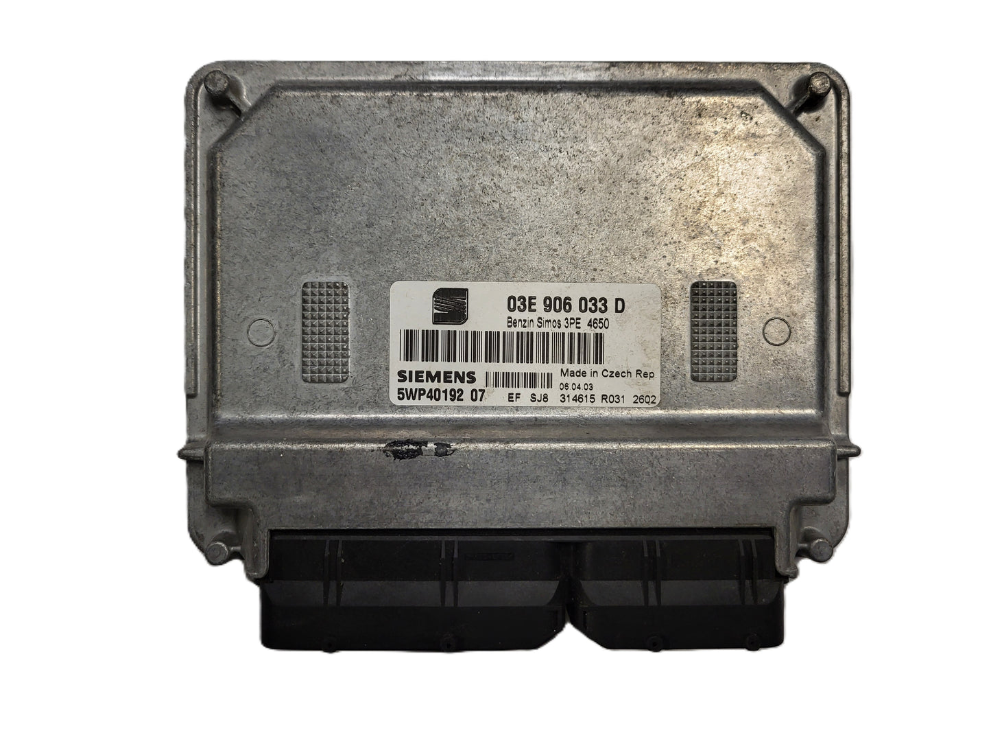 SEAT IBIZA ŠKODA FABIA 1.2 ECU / 03E906033D / 5WP40192 07 / SIEMENS