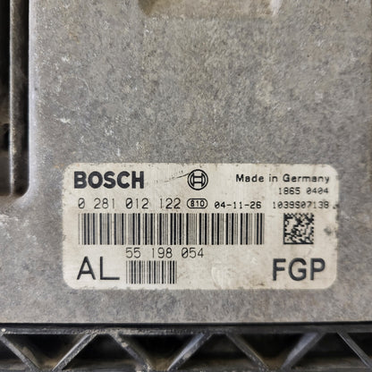 OPEL ASTRA H ECU / 0281012122 / 55198054 / AL / BOSCH