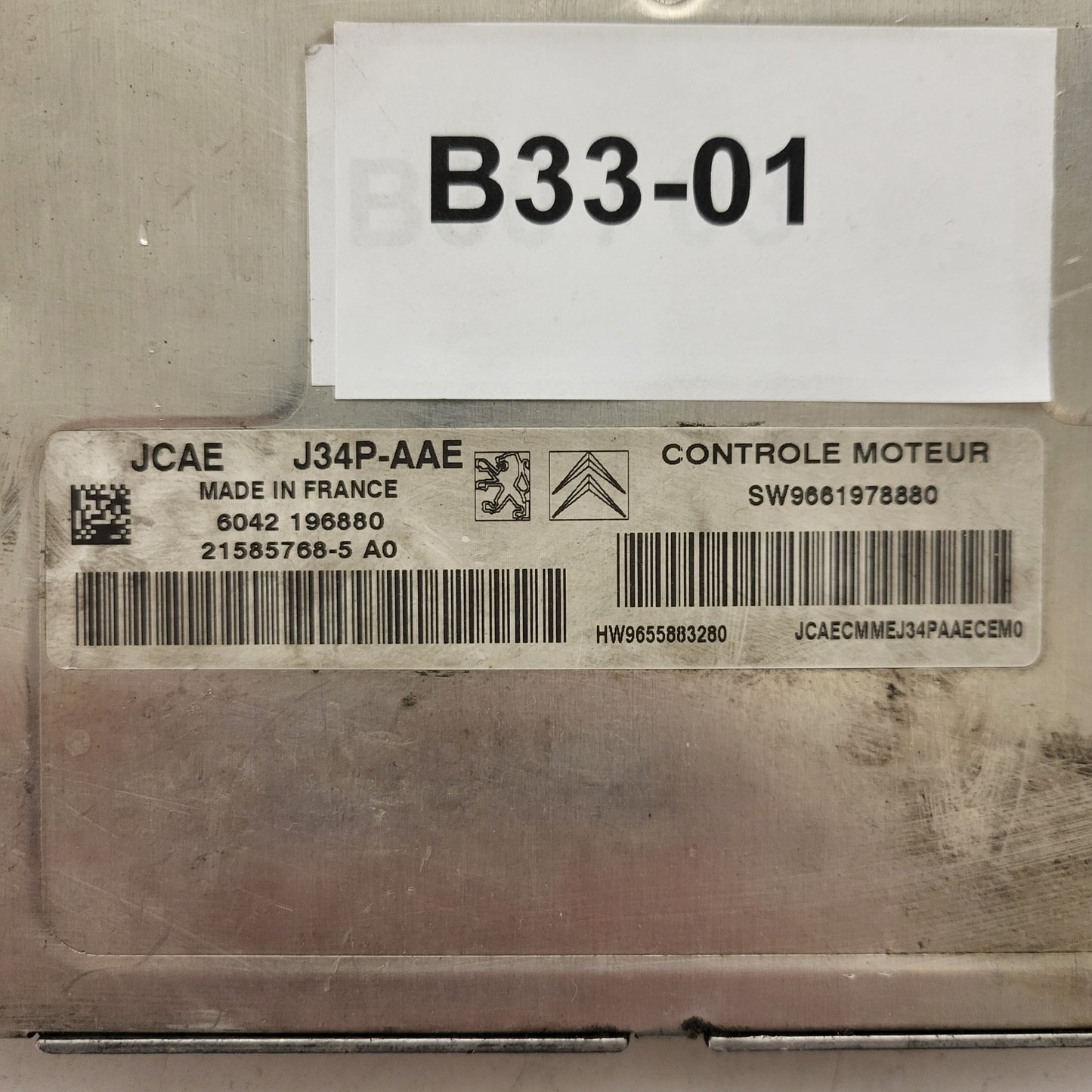 PEUGEOT CITROEN ECU / J34P-AAE / 21585768-5 / 21585768-5A0 / 9661978880 / J34P