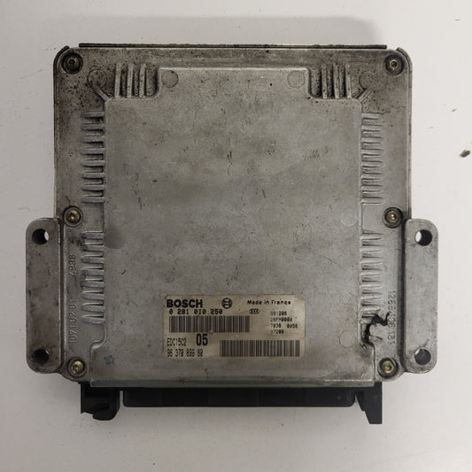 PEUGEOT CITROEN ECU / 0281010250 / EDC15C2 / 9637089980 / BOSCH
