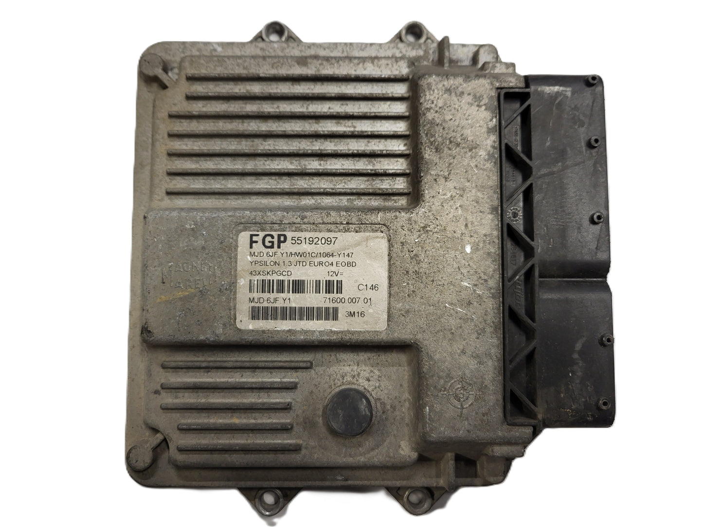 LANCIA YPSILON ECU / 55192097 / MJD 6JF.Y1 / HW01C / 71600.007.01