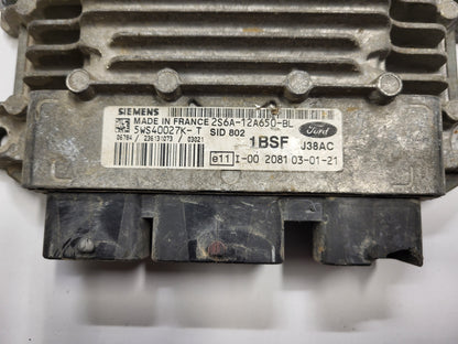 Ford ECU / 2S6A-12A650-BL / 5WS40027K-T / 1BSF / SID802 / J38AC / SIEMENS