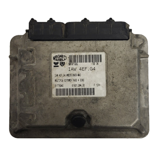FIAT MULTIPLA BIPOWER ECU / IAW 4EF.G4 / HW226 / 51779340 / 61601.294.00