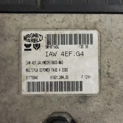 FIAT MULTIPLA BIPOWER ECU / IAW 4EF.G4 / HW226 / 51779340 / 61601.294.00