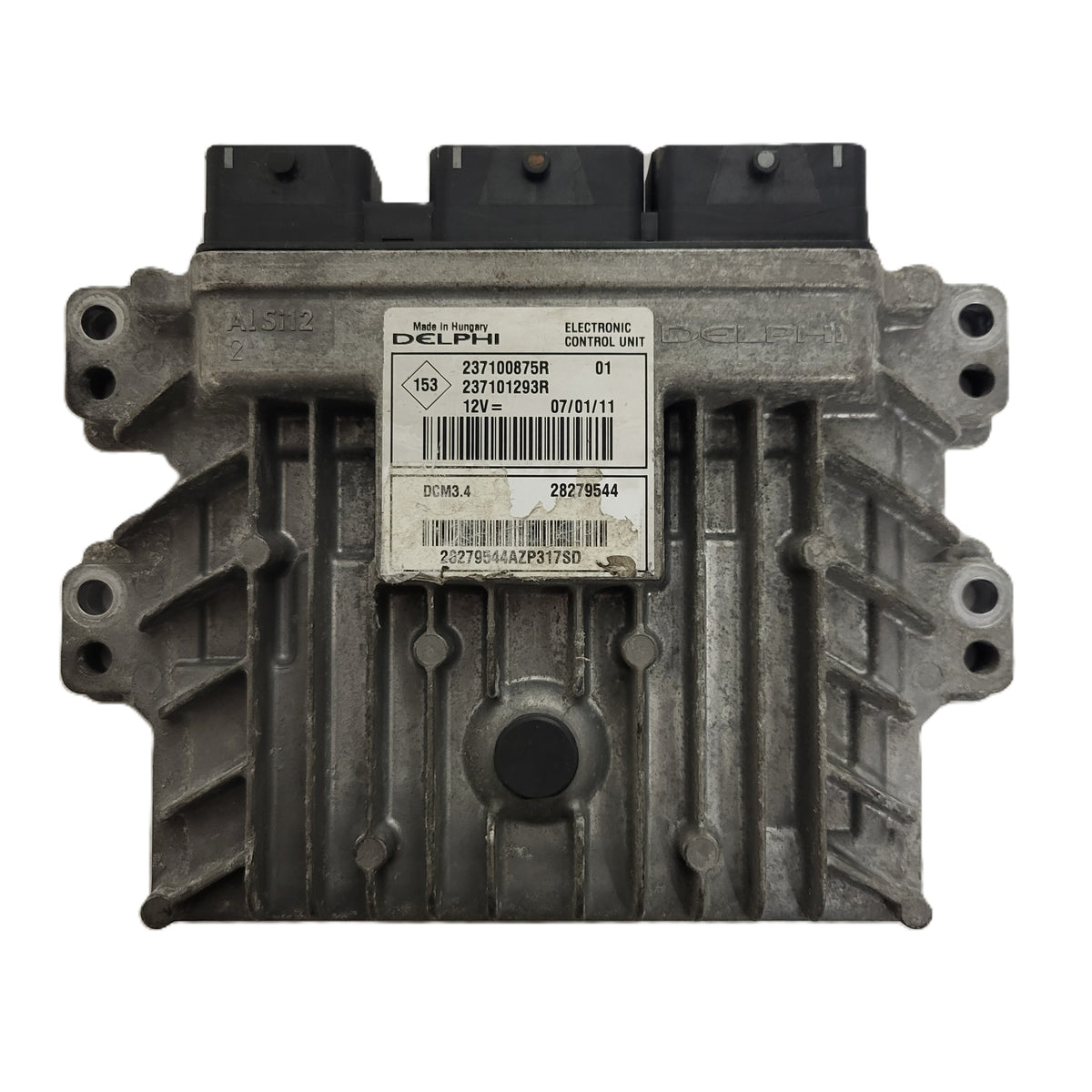 NISSAN NOTE ECU / 237100875R / 237101293R / DCM3.4 / 28279544 / DELPHI - B34-05 - 1