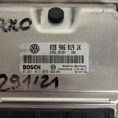 VW POLO ECU / 038906019JK / 0281011075 / EDC15P+ / BOSCH