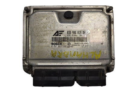VW SHARAN ECU / 038906019BH / 0281011199 / EDC15P+ / BOSCH